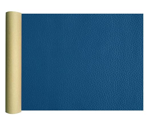 Oversized Self Adhesive Leather Repair Tape for Furniture,17.7 x 78.8inches Durable Self-Adhesive Vinyl Repair Kit, Adhesives Leather Repair Patch for Sofas, car Seats,Bags, Armchair Tear(Navy Blue)