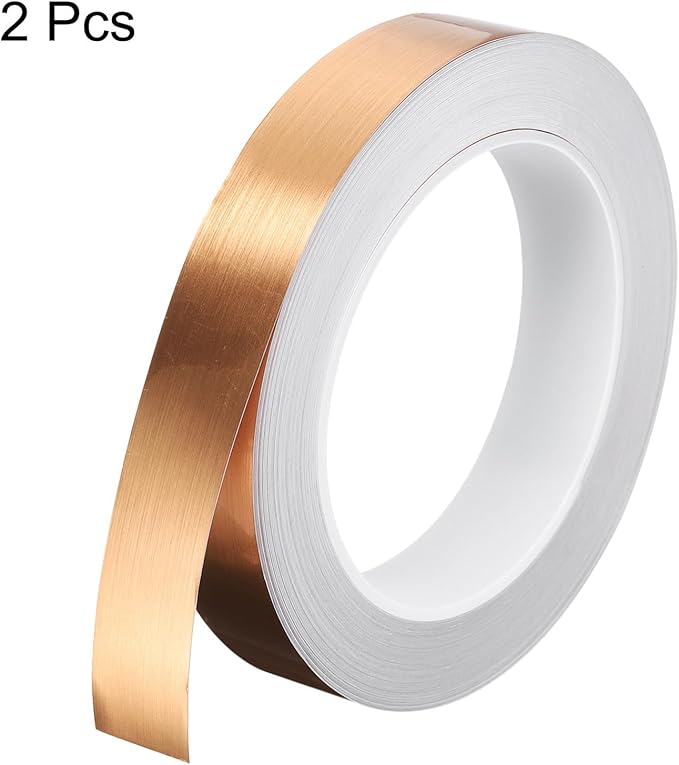 HARFINGTON 2Pcs Floor Tiles Rose Gold Foil Lines Metallic Mirror Tape 0.79" x82 Ft Ft Self Adhesive Decor Floor Wall Seam Sticker Waterproof Gap Sealing Tape for Kitchen Bathroom Cabinet