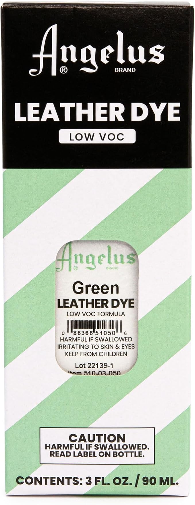 Angelus Leather Dye - Flexible Leather Dye for Shoes, Boots, Bags, Crafts, Furniture, & More 3oz, Dauber Included (Green)
