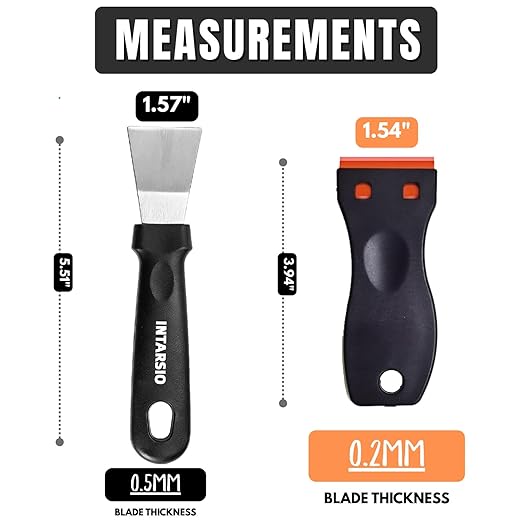 High-Quality 3D Printer Tool Removal Scraper Kit, 4 Types of Sharpened Blades & 10 Extra Blades, 3D Printer Scrapers for Fast Separation Large Medium Small Models, Great 3D Printer Accessories Gifts