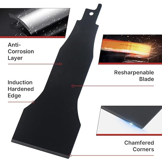 2pcs 2inch (50mm) HCS reciprocating Saw Blade Saber Shovel Length Cleaning Tool for Removing Tile Grout Glue Gaps, etc.…