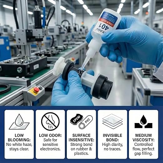 401 Super Bonder Instant Adhesive Clear 20g Suitable for Plastic Wood Metal Rubber Leather 12 Pack