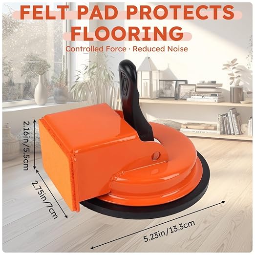 Floor Gap Fixer Tool, Laminate Flooring Leveling Suction Cup Repair Kit for Floating Vinyl Plank Fixing Wood Close Gaps, Heavy Duty Iron Grabber for Smooth Surface Tile Installation