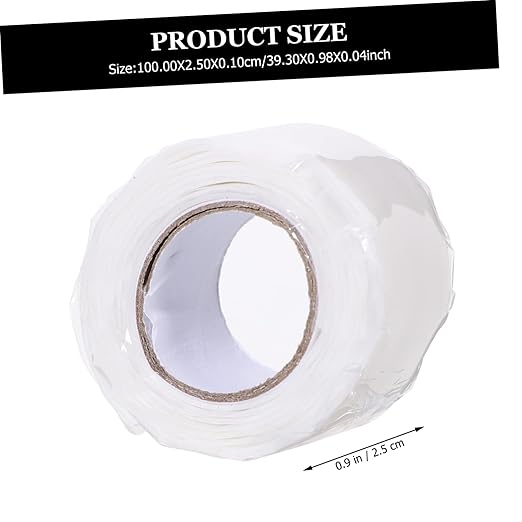 TEHAUX 4pcs Flex Rubberized Sealing Tape Self-Adhesive Leak Repair for Plumbing Outdoor Use and Pipe Fixes