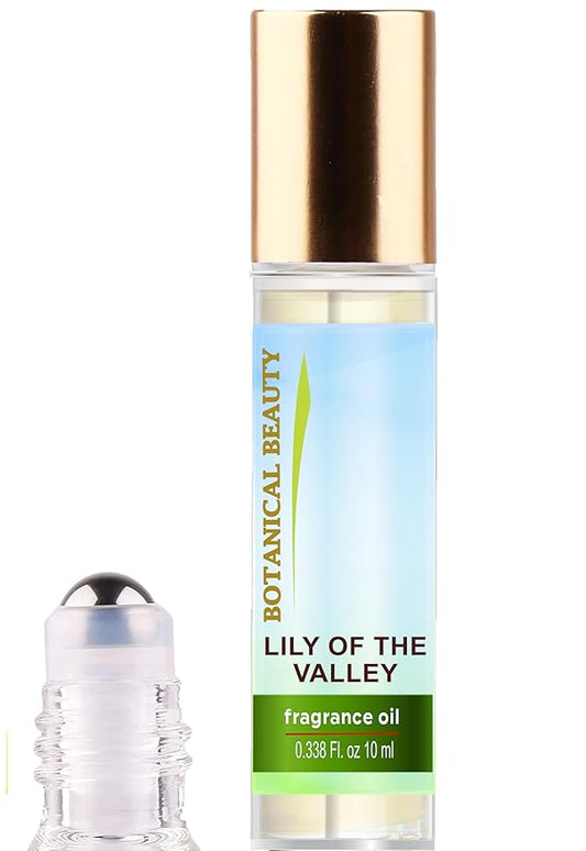 Botanical Beauty LILY OF THE VALLEY FRAGRANCE OIL ROLL-ON 0.338 FL OZ (10 ML) Rollerball Perfume, Alcohol-Free, Long Lasting