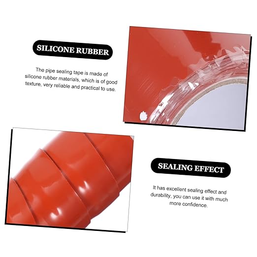 Flexible Rubberized Seal Tape for Pipe Leak Repair Self Adhesive Silicone Rubber Plumber Sealant Tape for Water Buckets Faucets Heating Joints and Sewer Leaks