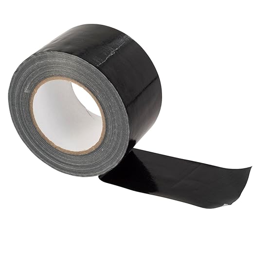 GTSE Wide Duct Tape, Black, 3 Inches x 55 Yards (164 ft), Heavy Duty, Waterproof Repair Tape for Indoor or Outdoor Use, 1 Roll