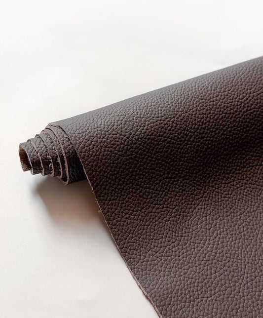 12'' x 24'' Genuine Full Grain Cowhide Leather Sheet — Soft Leather for Upholstery Repair, Handbags, Wallets, Sewing, Crafts, & DIY Projects — 1.1-1.3mm (3oz) Pre-Cut (Chocolate, 3 Pieces)