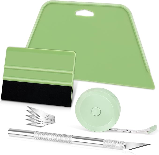 WRAPXPERT Wallpaper Tools, Wallpaper Kit Smoothing Tools for Peel and Stick, Wallpaper Installation Kits for Wallpaper Hanging, Contact Paper, Bathroom, Vinyl Backsplash Tile, Window Film Applying