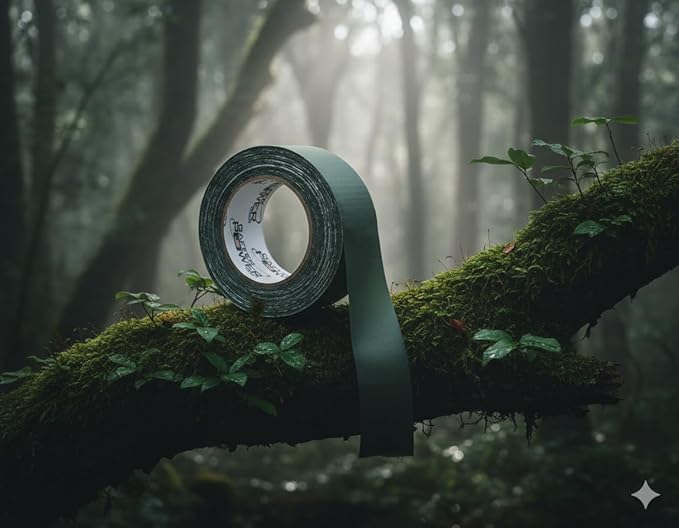 Gaffer Power Forest Green Gaffer Tape 2” x 30 Yards – No Residue, Outdoor Blending, Made in USA, Matte Non-Reflective Cloth Tape for Stage, Gear & Cable Management