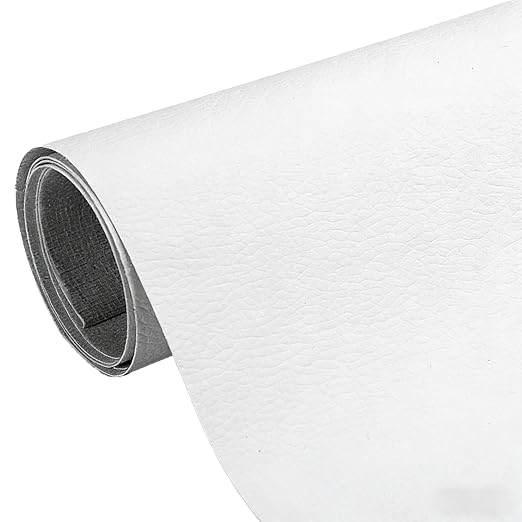 Cremsy Leather Repair Patch Tape, Self-Adhesive Leather Repair Patch Kit for Couch Sofa Car Seats, Waterproof Vinyl Repair Patch, Cuttable Furniture Repair Tape for Chair Jacket (3, White)
