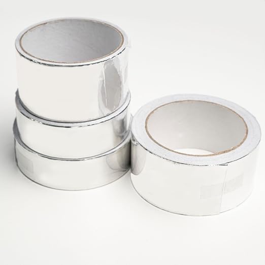 1 Pack Silver Aluminum Tape, Foil Tape, 1.2 inch (30mm) x 16 Feet (5 Meter), 3.9mil (0.1mm), Heavy Duty Duct Tape for Heat Insulation, HVAC, Dryer Vents, Wrap Pipe, Repair Ducting