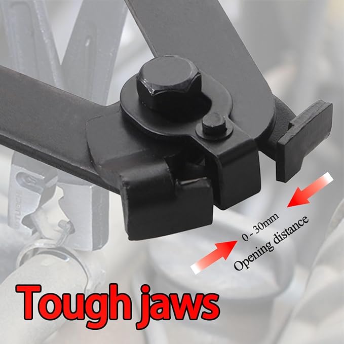 Zpana Car CV Boot Clamp Pliers Kit, Adjustable Vehicle Drive Shaft Joint Axle Boot Clamp Pliers Tool with 10 Stainless Steel Crimp Bands, Automotive Repair Tools Accessories, Universal Fit