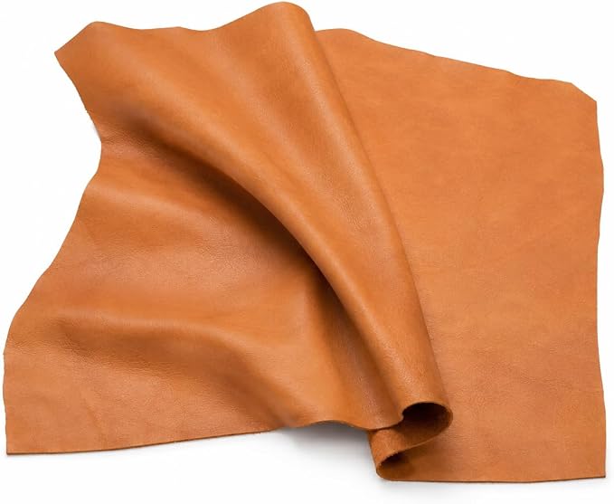 REED Leather HIDES - Cow Skins (40 Square Foot, Orange) | Arts and Crafts