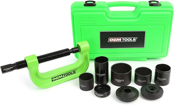 OEMTOOLS 37089 Ball Joint Press Kit, U Joint Removal Tool, Heavy-Duty Ball Joint Removal Tool, Steel C-Clamp for 4WD Trucks, Rust-Resistant Ball Joint Tool