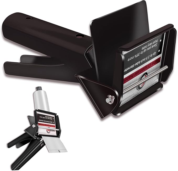 TYUJIGINE Tube Extrusion Tool - Efficient RTV and Silicone Dispenser that maximizes The use of All Material in The Tube and Prevents Material Waste(Black)