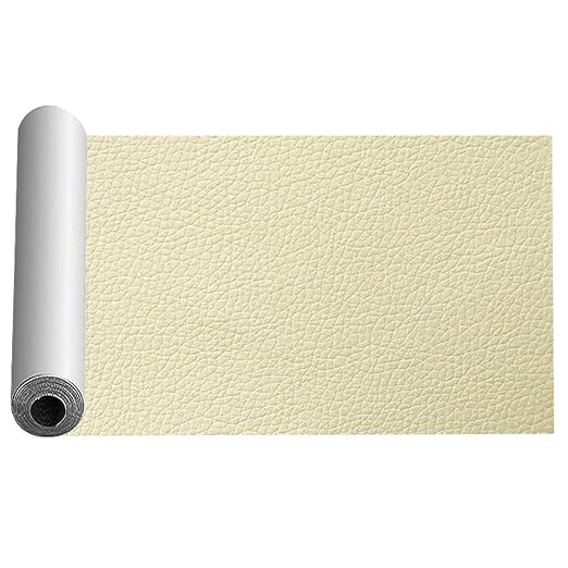 Beige Yellow Leather Repair Tape Kit,7.9x59 in Repair Kit for Furniture,Car Seat, Couch,Upgraded Strong Self Adhesive Leather Patch for Sofas,Furnitures
