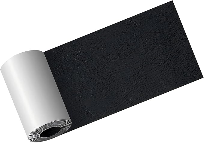 Car Leather Repair Patch, Waterproof Anti-Scratch Repair Tape, Breathable Flexible Refurbished Tape, Cuttable Self-Adhesive Patch Kit for Most Car Seat & Home Furniture (Black)