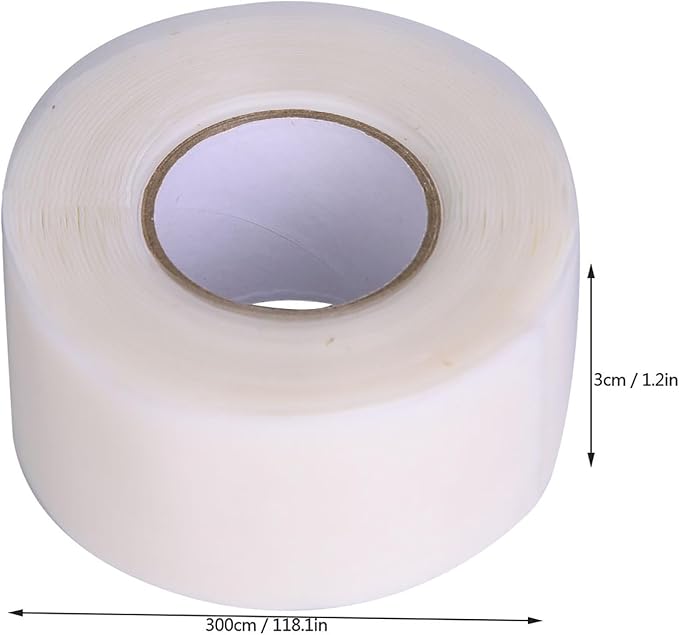 Pipe Repair Tape and White and Red Tape, Watertight Tape for Quick Pipe Repairs, for Home Plumbing Supplies (White)
