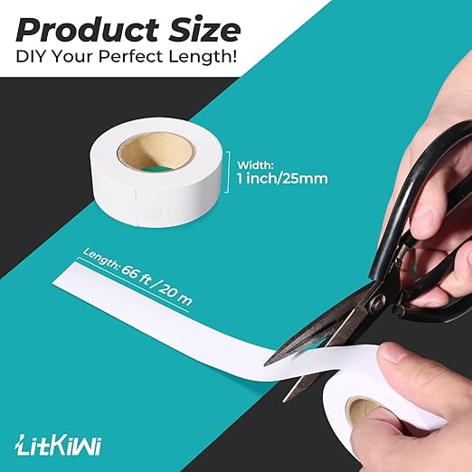 290Pcs White Self-Adhesive Screw Hole Cover Stickers, 3 Sizes (12/15/21mm) for Wood Cabinets, Drawers, Wardrobes & Tables + 20m Vinyl Repair Tape for Tile, Wall & Vinyl Siding Cracks