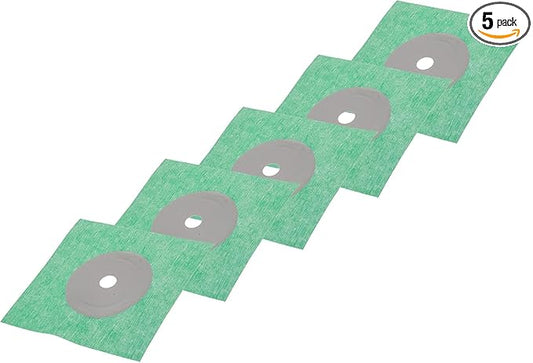 5 Pack 'Hidrotape T' 1-1/8'' to 2-3/4'' Waterproofing Sleeve - Pipe Seal - Pipe Wrap - Waterproofing Material for Shower/Bathroom/Drain Pipes - Fabric Base with Rubber Polymer Guard