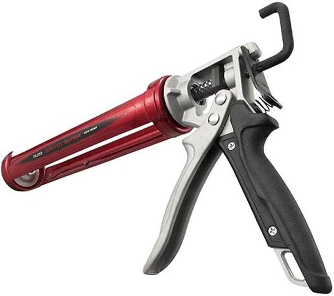 TAJIMA Caulk Gun - 1/10 Gallon (10 oz) Convoy Super Caulking Tool with Rotating Cradle & Auto Flow Stop - CNV-100SP