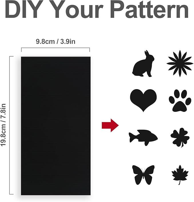 Self-Adhesive Nylon Patches Tent Repair Kit – Outdoor Gear Tenacious Repair Tape, Waterproof Fabric Patches for Clothes, Tent, Down Jacket, Backpack (8pcs, Black