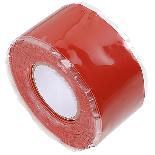UKCOCO Silicone Seal Tape for Water Pipe Leak Repair Flexible Self Adhesive PVC Patch Seal for PVC Ppr Metal and Pipes Red for Emergency and Routine Maintenance