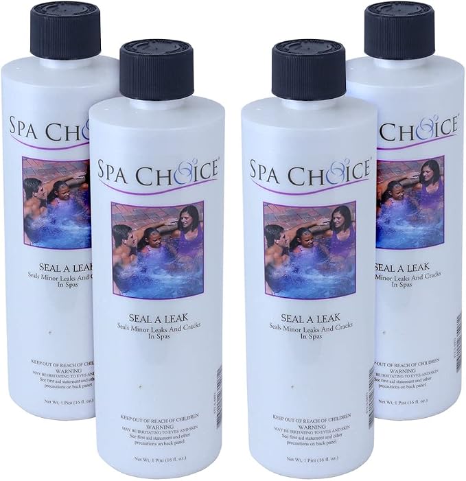 SpaChoice 1-Pint 4-Pack Premium Seal A Leak, Hot Tub Leak Sealer, Made in USA