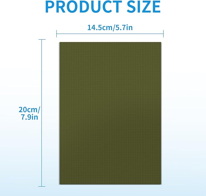 Waterproof Nylon Fabric Repair Tape Tent Repair Kit, 4pcs Outdoor Gear Tenacious Fix Tape, Self-Adhesive Fabric Patches for Clothes, Down Puffer Jacket, Tent, Sleeping Bag, Backpack, Light ArmyGreen