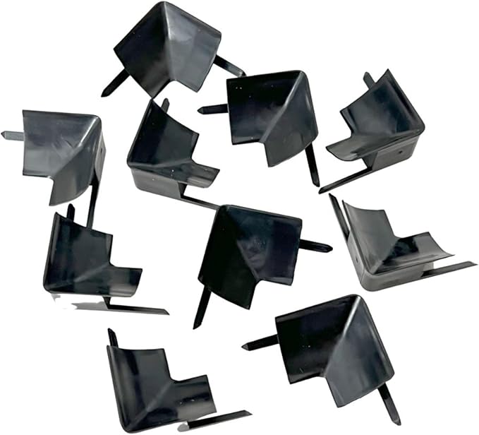 InstaTrim Inside Corners - 10 Black 1/2" Wide Trim Inside Corner Pieces - Trim for Inside Corners - Paintable