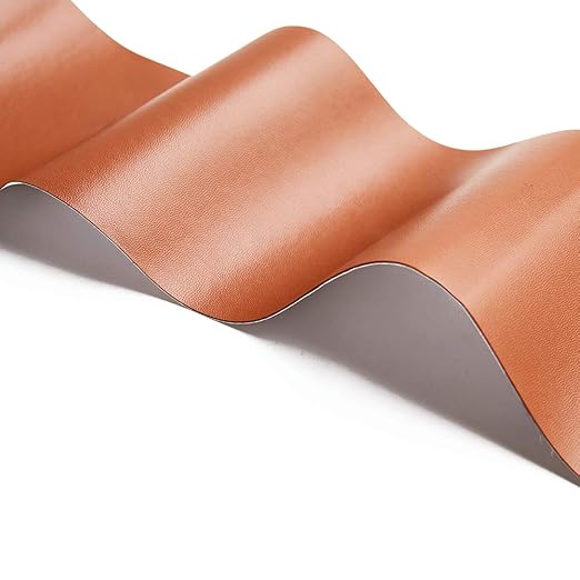 Leather Repair Patch Kit Reddish Brown 3 x 60 inch Leather Repair Tape Self Adhesive Patch for Furniture, Couch, Sofa, Car Seats, Computer Chair First Aid Vinyl Repair Kit