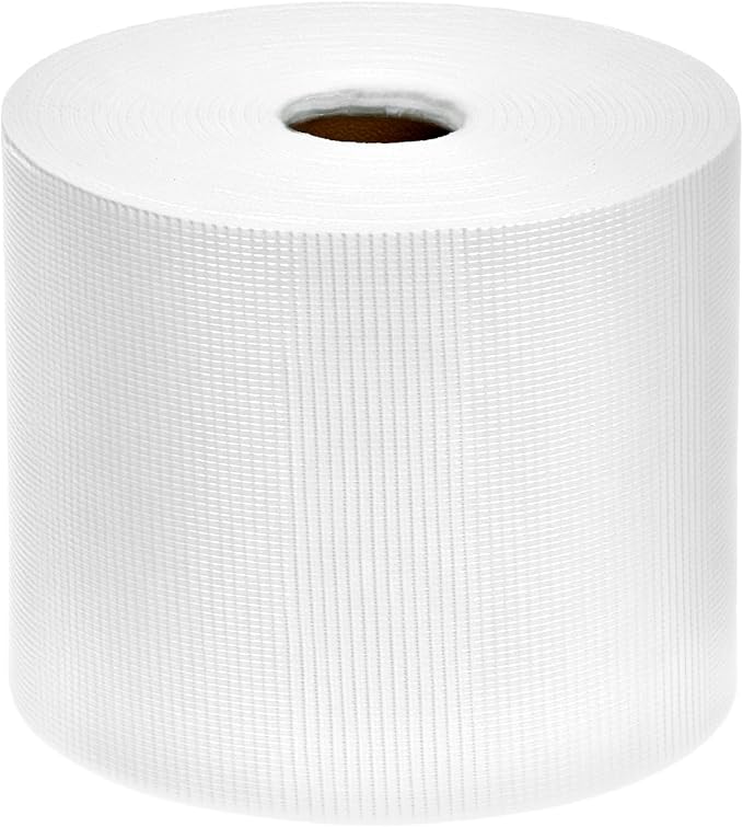 QWORK Waterproofing Membrane Fabric, 6 Inches x 328 Feet Anti-Fracture Liquid Waterproof Membranes Fiberglass Tape for Shower Wall,Leak,Seam