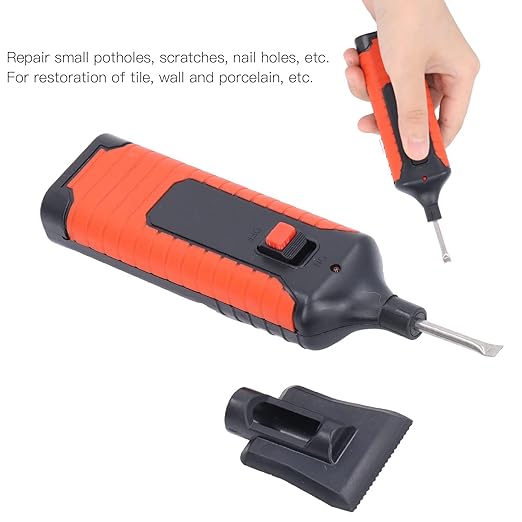 Tile Repair Electric Heating Pen, Tile Porcelain Repair Kit with Electric Heating Pen and Wax, 8 Colors Crack Gaps Repairing Tools Wall Nail Hole Repairing Kit for Stone Porcelain