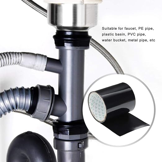 Stop Leaks Seal Repair Tape, Self Adhesive Leak Stop Tape Water Seal Tape Pipe Repair Tape Garden Hose Repair Kit Water Proof Tape Plumbers Tape for Sealing Leak Pipe