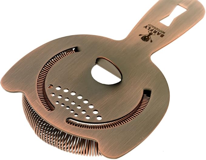 Barfly Bar Strainer, Antique Copper