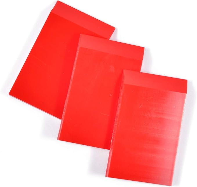 1-inch Rubber Extra Small Squeegee Flexible and Soft non scratching for Resin 3D Printing Cleanup, Car Rear Glass Cleaning, window tint films, Pack of 3