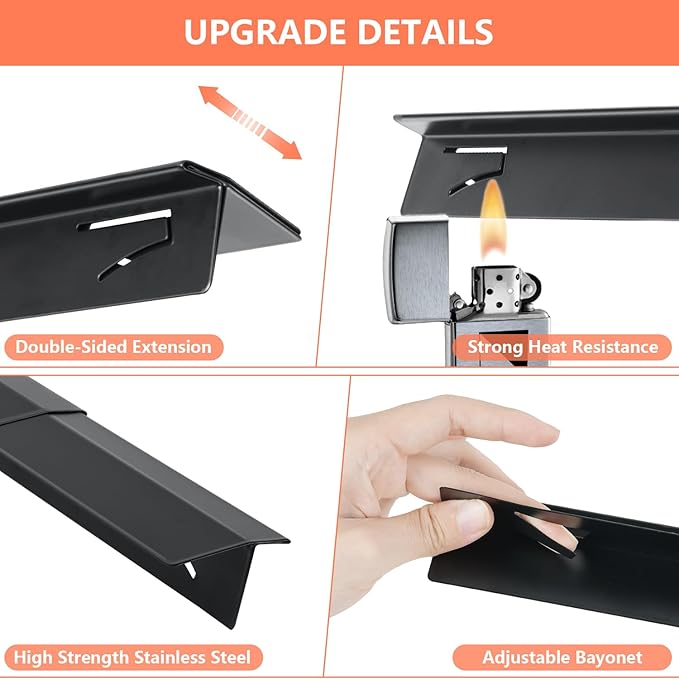 2025 Upgrade 2*Extendable Stove Gap Covers Stainless Steel +2*Gap Brushes,T Stove Counter Gap Cover,Oven Guards For Sides,Oven Gap Filler, Heat Resistant Stove Cover Guards Length 13.8" to 27.5",0.79"