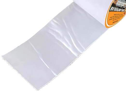 RV Roof Tape, RV Sealant Tape White, 6" x 50' Weatherproof, UV-Resistant Roofing Tape, RV Camper Roofing Repair Sealant Tape for Camper, Boat Sealing, Window, Truck Stop Camper Roof Leaks (6in x 50ft)