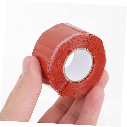 Silicone Rubber Pipe Sealing Tape for PVC Ppr Metal Plumbing Repairs Flexible Self Adhesive Leak Repair Tape for Emergency and Routine Maintenance Red