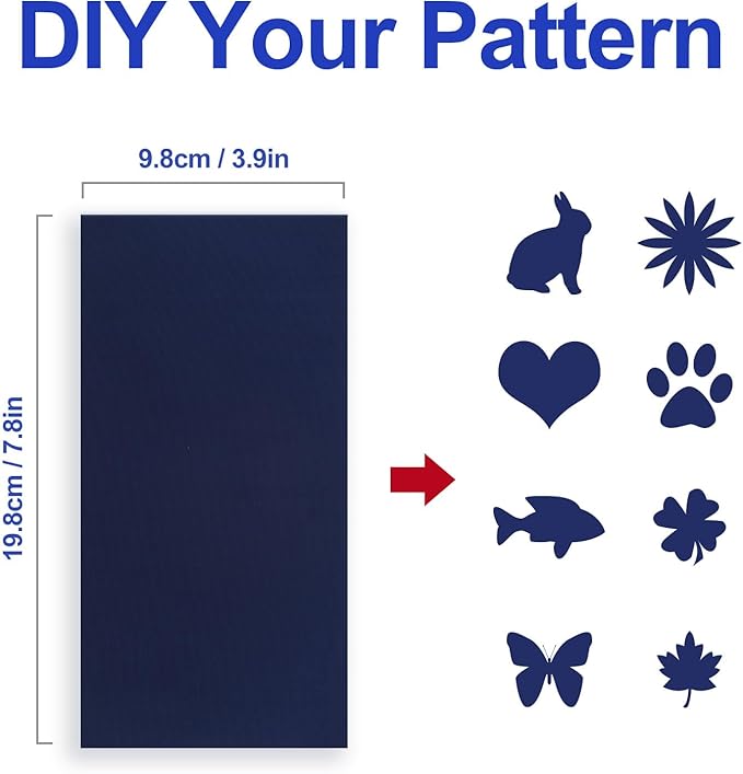 Self-Adhesive Nylon Patches Tent Repair Kit – Outdoor Gear Tenacious Repair Tape, Waterproof Fabric Patches for Clothes, Tent, Down Jacket, Backpack (8pcs, Navy