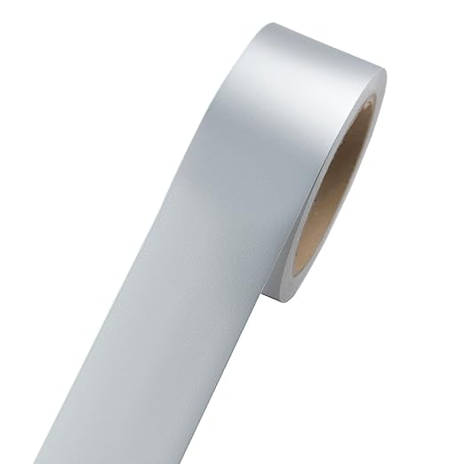 Self-Adhesive Mirror Frame Sticker, 2 Inch X 39 Ft Metal Mirror Trim Peel and Stick Border Tape, Silver Waterproof Wall Border for Home Kitchen, Bathroom, Fireplace, Furniture