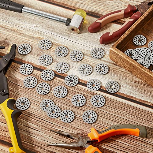 300 Pieces 1 Inch Plaster Washers for Repairing Ceilings Metal Washers for Screws Plaster Repair Rings Buttons for Wall Ceiling Drywall Repair