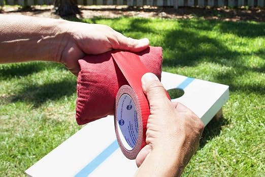 IPG JobSite DUCTape, Colored Duct Tape, 1.88" x 20 yd, Red (Single Roll)