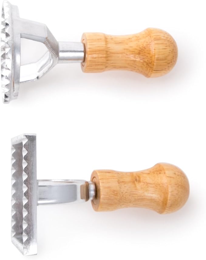 Fox Run 57670 Ravioli Cutter Stamps, Round & Square, Set of 2 , 2.75 x 4.75 x 5.75 inches