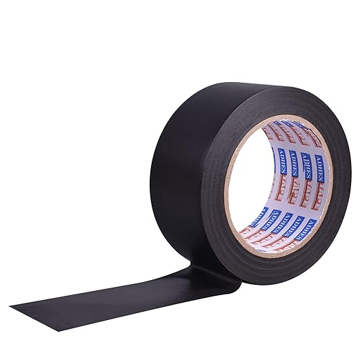 ADHES Corrosion Protection Pipe Tape, PVC Weatherproof Wrap Duct Tape for Drain Pipe, Metal & Electrical Piping, Outdoor, Underground Pipe, 2 Inch X 36 Yds, Black，5Rolls
