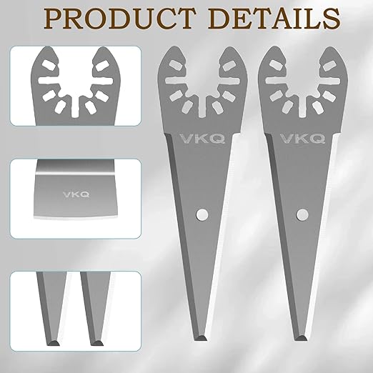 4PCS Oscillating Tool Scraper Blades to Remove for Caulk Adhesive Sealant Removal, Compatible with for DewAl Bosch Dremel Rockwell