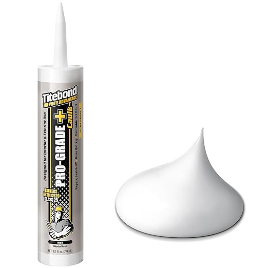 Titebond 10.1 Oz. Pro-Grade Plus Siliconized Acrylic Water-Based Caulk - White