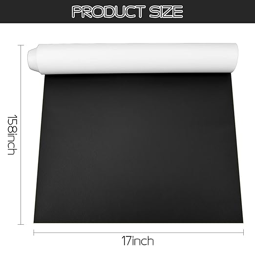 Leather Repair Patch 17x158 inch Large Self-Adhesive Leather Repair Tape, Reupholster Leather Patches for Furniture Couch Chairs Car Seat (Black, 17x158 inch)