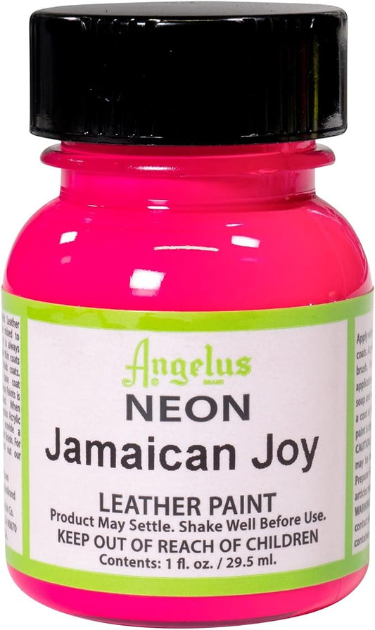 Angelus Neon Leather Paint, 1 oz., Jamaican Joy